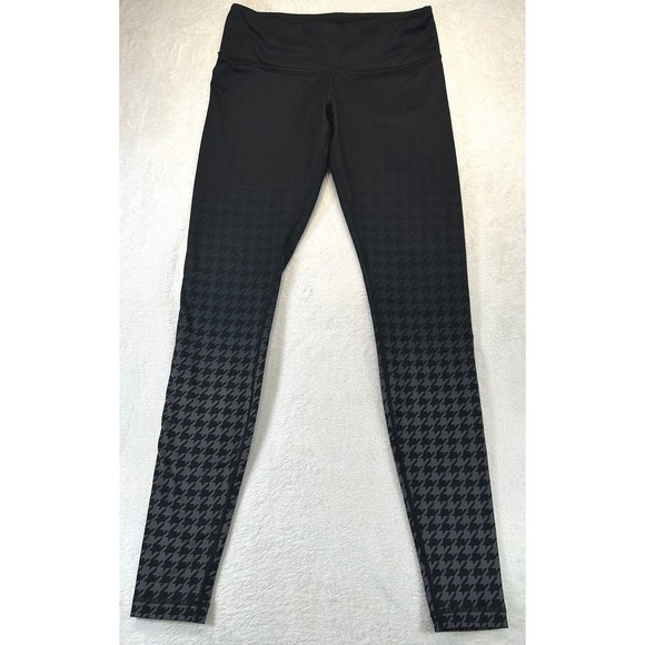 Lululemon Pants - Athleisure Lululemon Houndstooth Gradient Leggings Size 6 Black Ombre Sporty